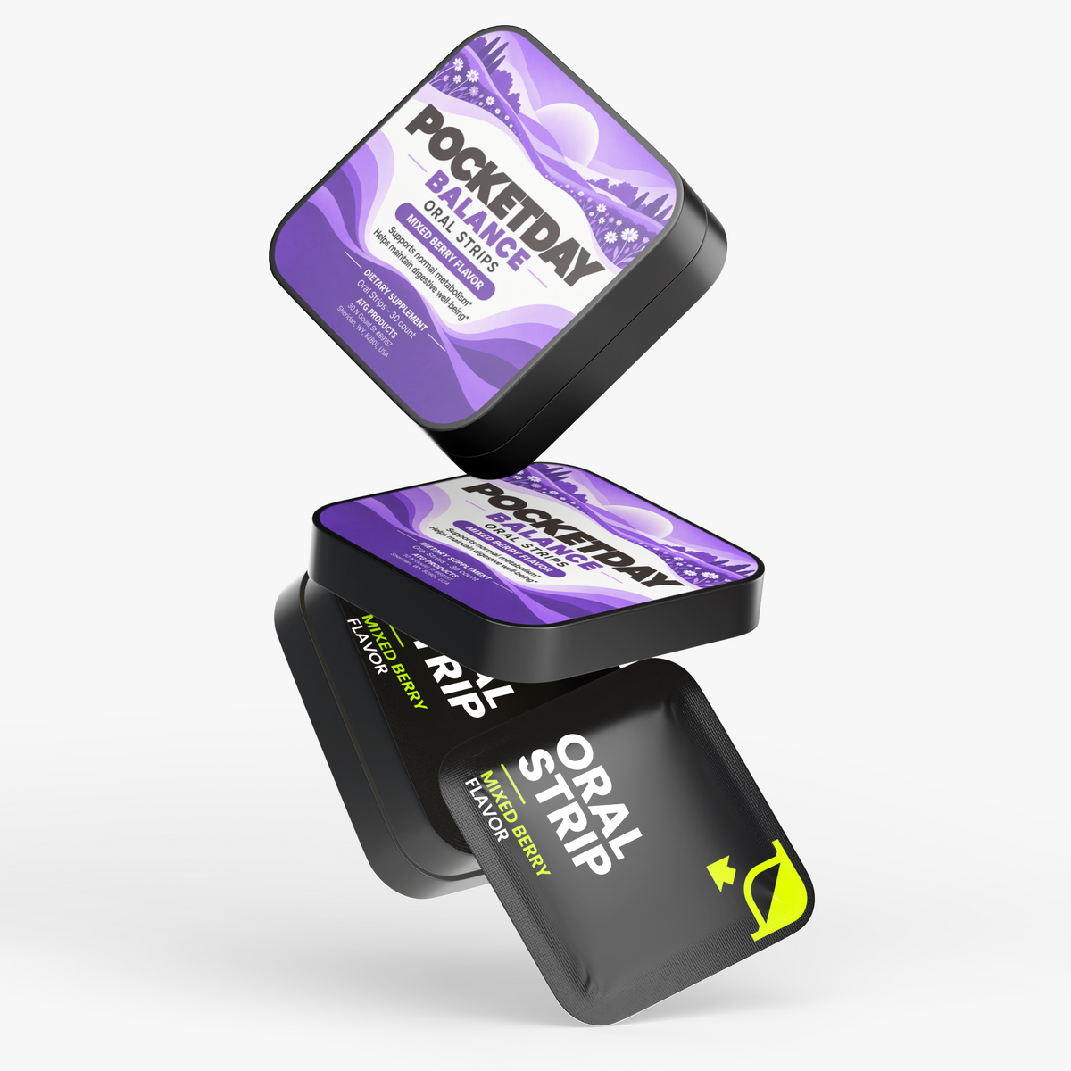 Pocketday Probiotic + Metabolism Strips tin, image 4