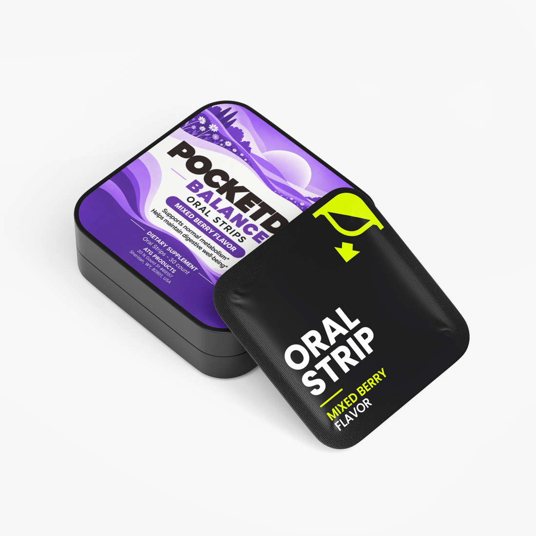 Pocketday Probiotic + Metabolism Strips tin, image 2